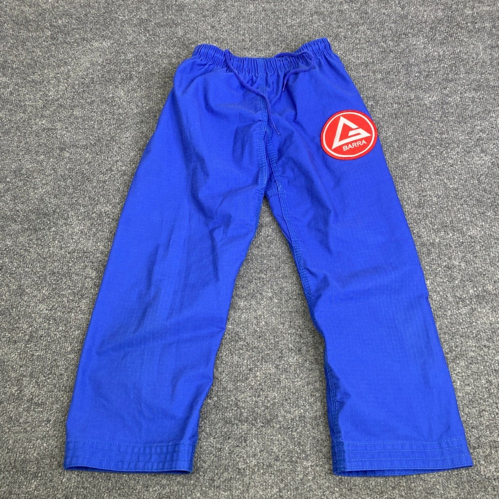 Gracie Barra Equipe Edition Kids BJJ Gi Pants Blue Y4 Brazilian Jiu Jitsu